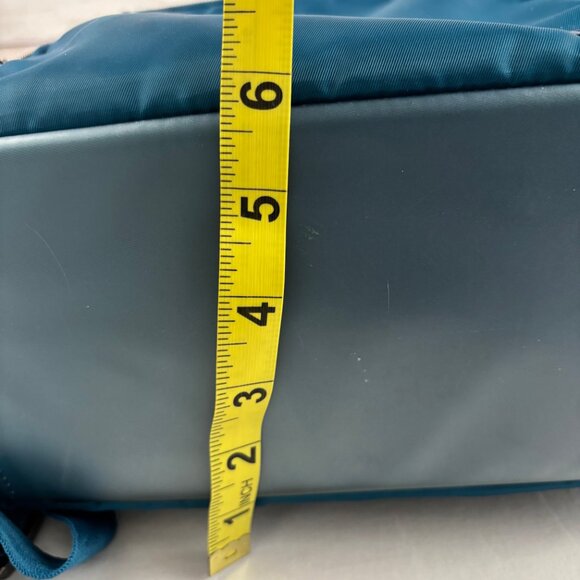 Lug Hatchback Backpack Teal Blue Nylon Travel RFID Blocking - Picture 15 of 16